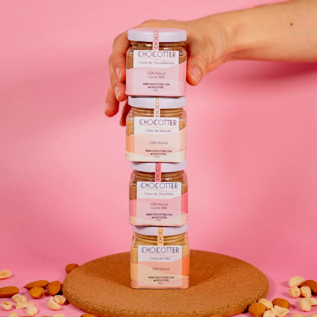 Pack cremas de frutos secos 80gr x4und