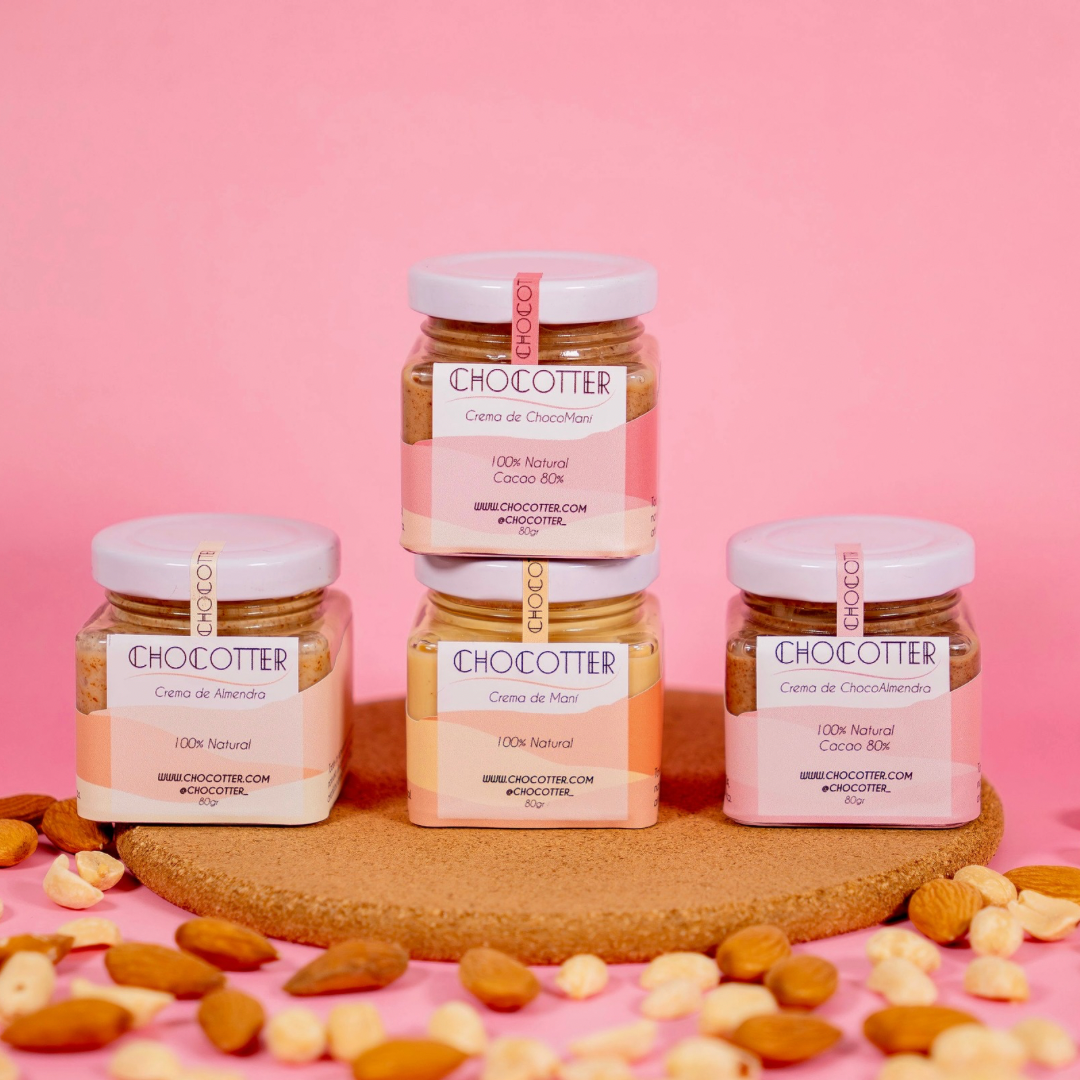 Pack cremas de frutos secos 80gr x4und