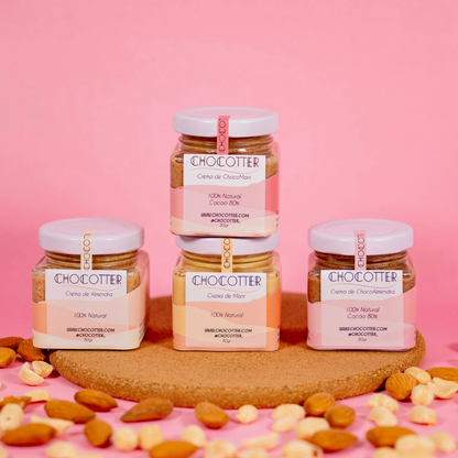 Pack cremas de frutos secos 80gr x4und